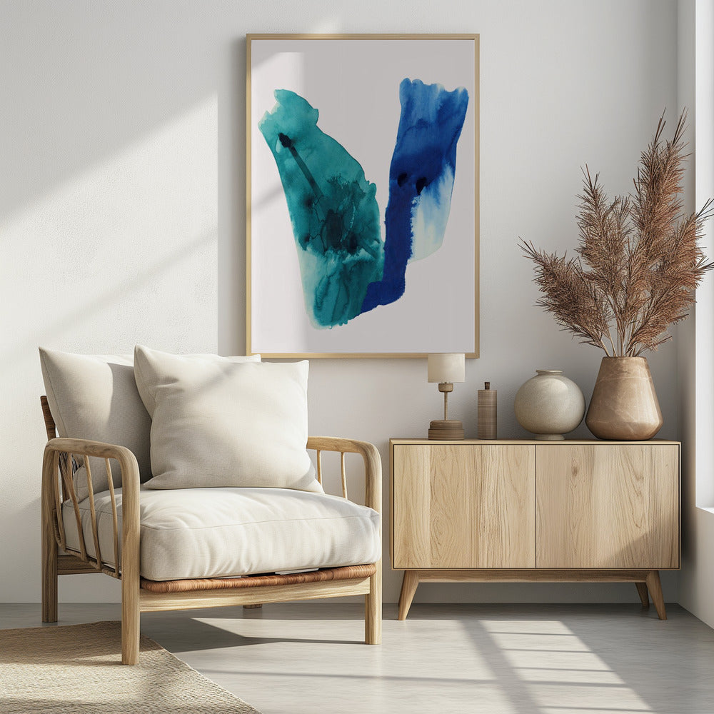 Abstract Watercolour Washes Shapes 2 | Poster