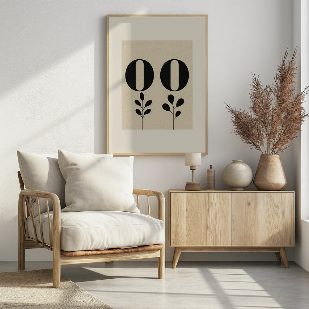 Florale Typografie | Poster