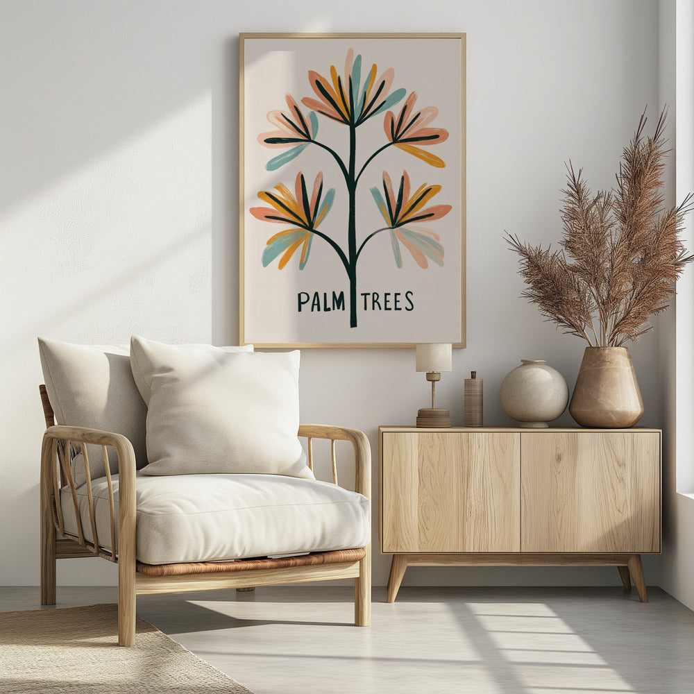 Tropische Pinselstriche | Poster