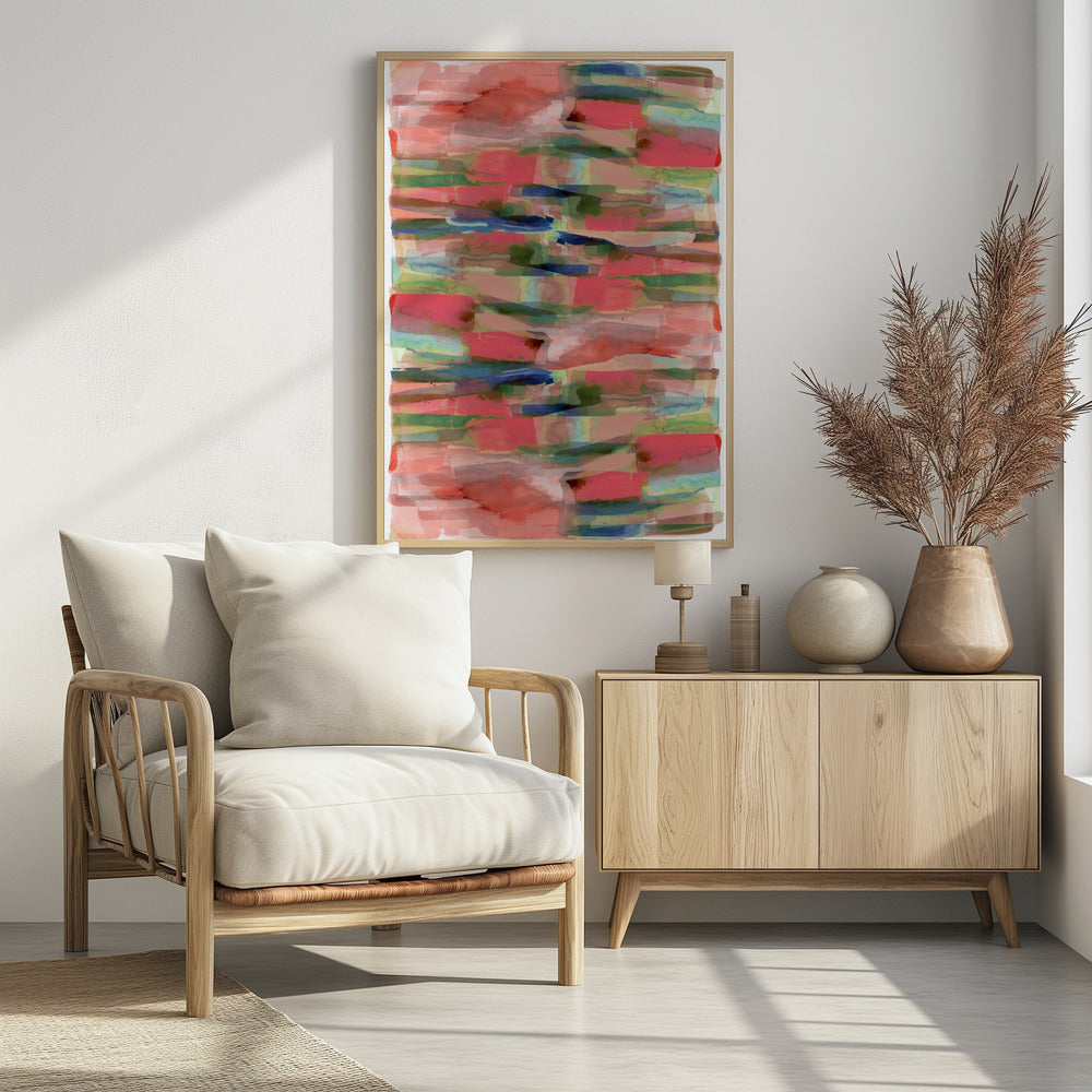 Abstrakter Druck mit fließenden Formen | Poster