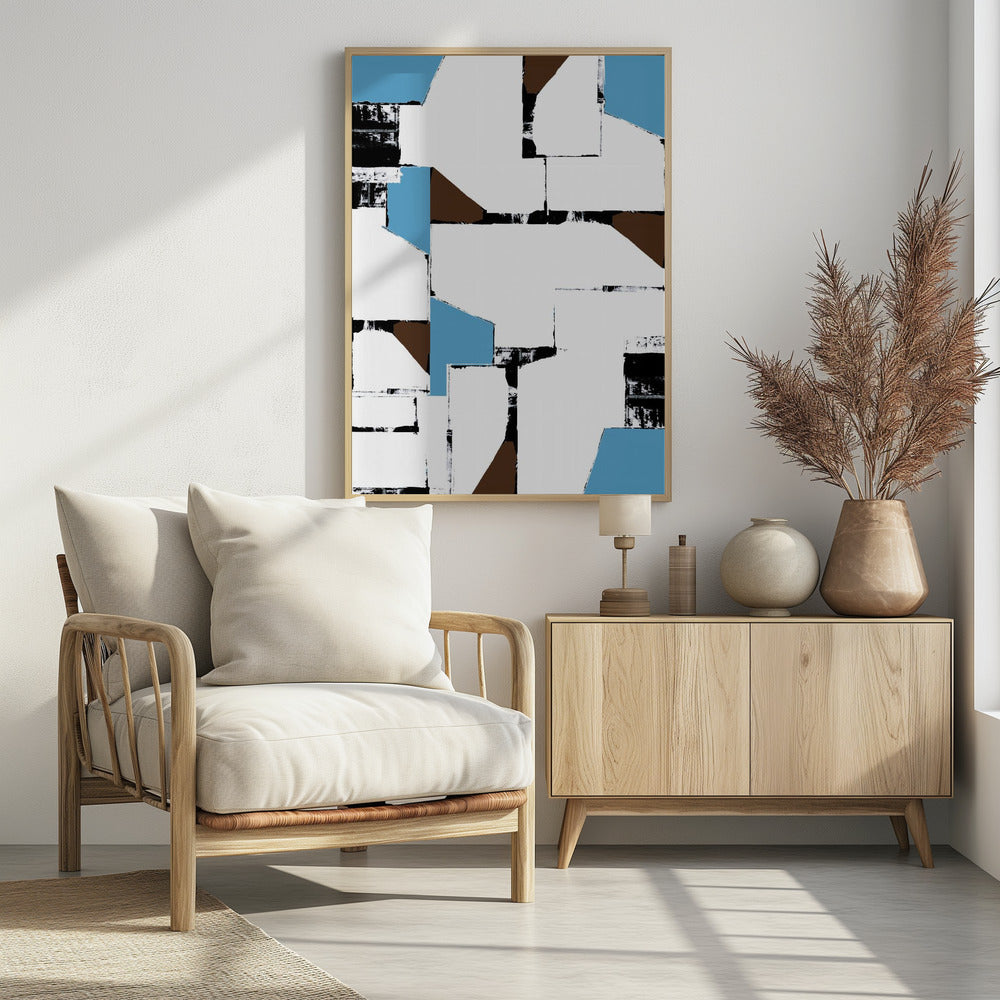 Abstrakte neutrale Geometrie Nr. 1 | Poster