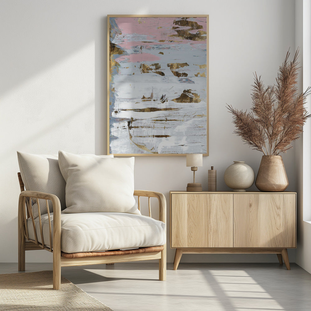 Abstract Soft Whites 2 | Poster