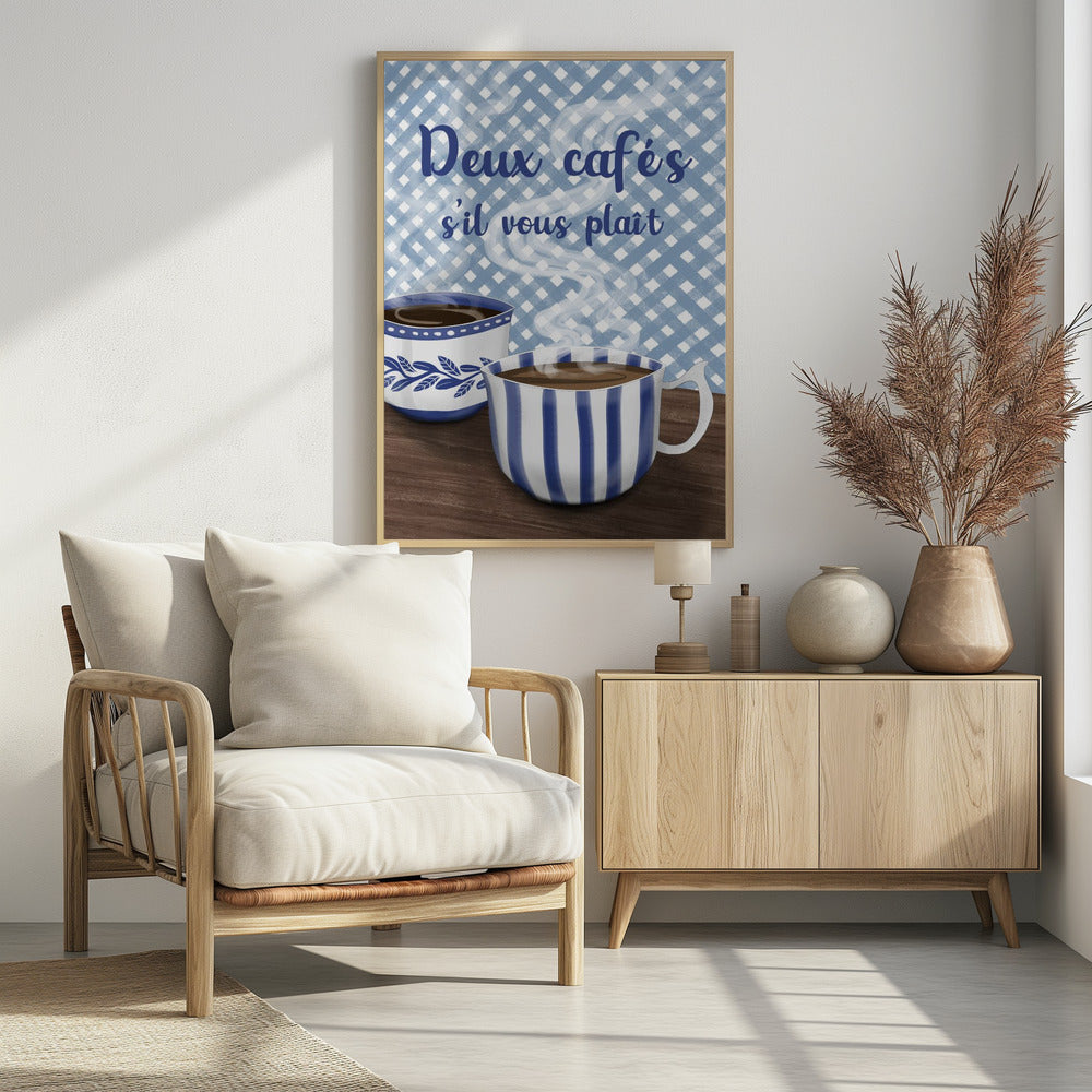 Zwei Kaffee bitte | Poster