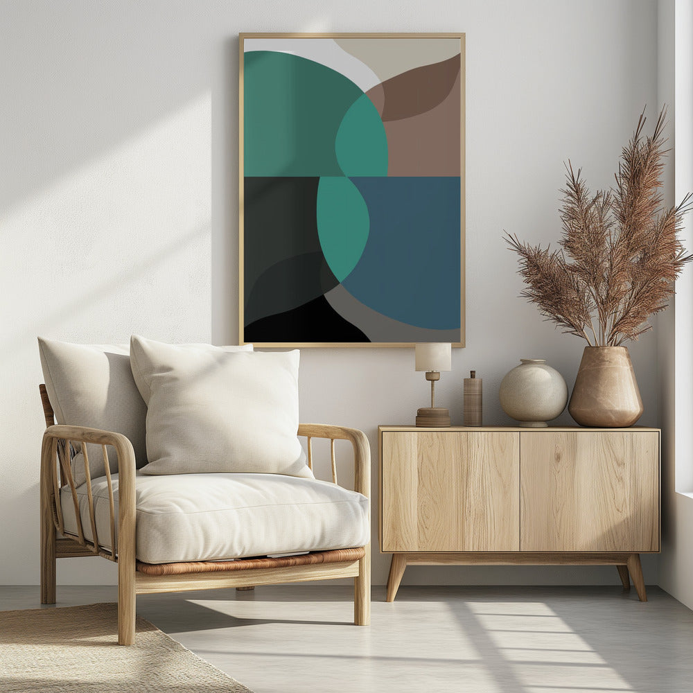 Abstract Shapes Art Print No 2 | Poster