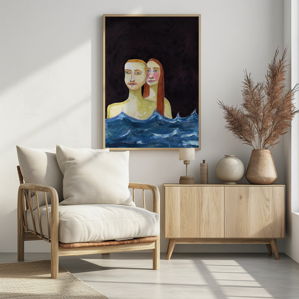 Das schwimmende Paar | Poster