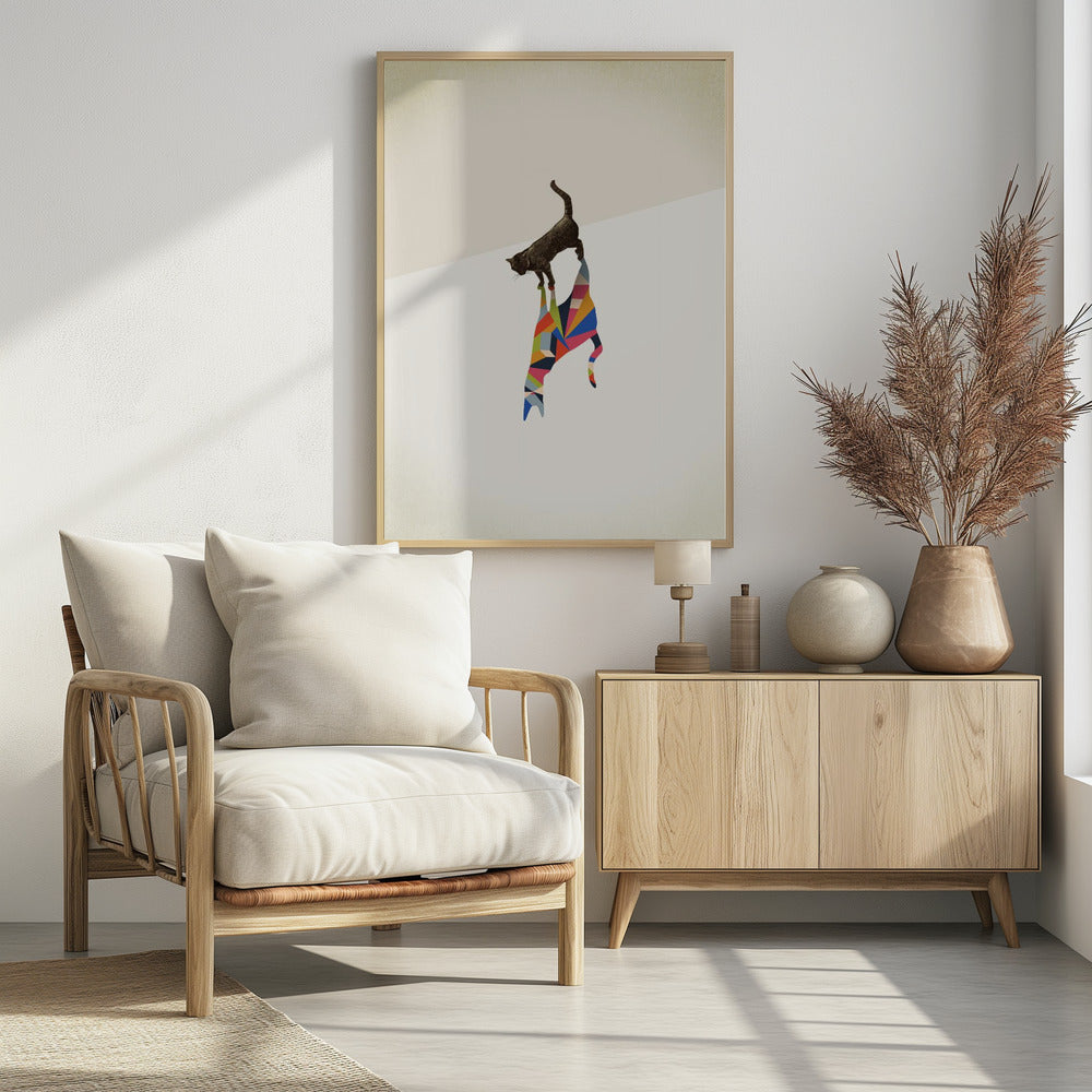Walking Shadow, Cat | Poster