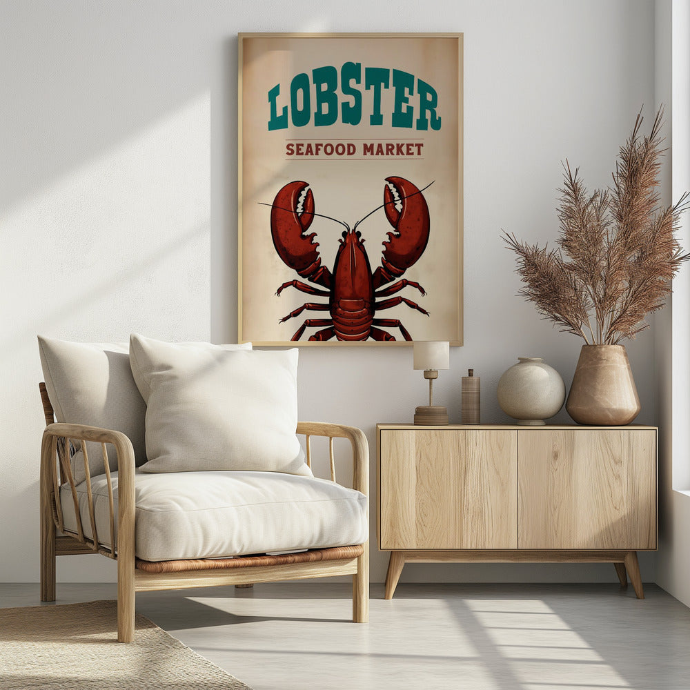Hummer-Meeresfrüchtemarkt | Poster