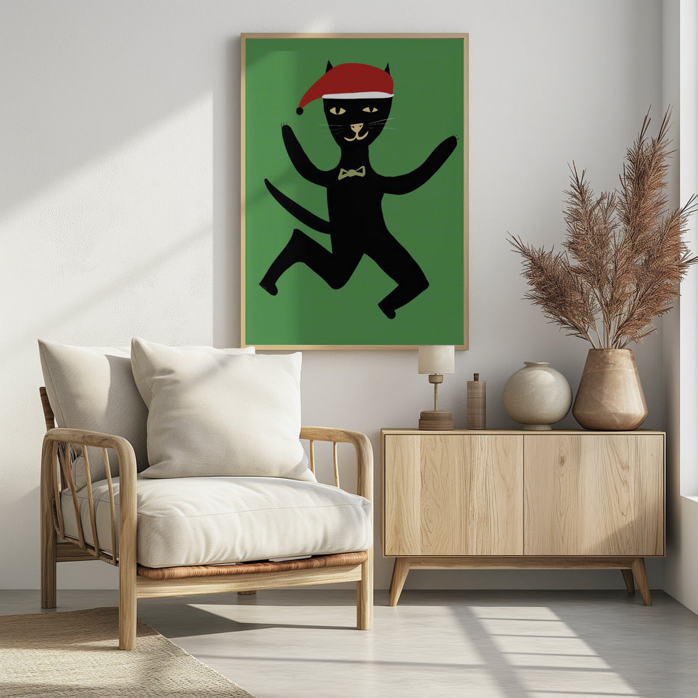 Weihnachtskatze | Poster