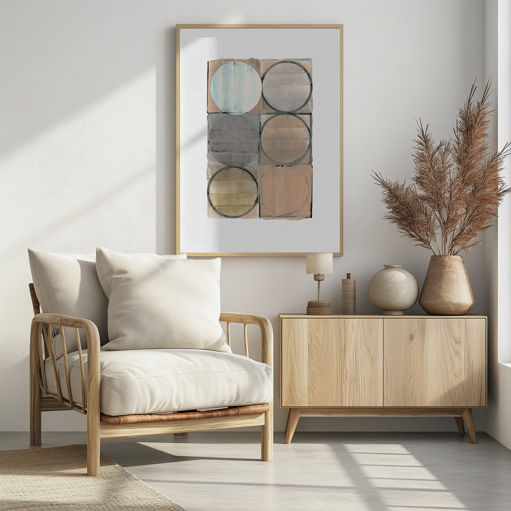 Kreise in Quadraten Nr. 3 | Poster