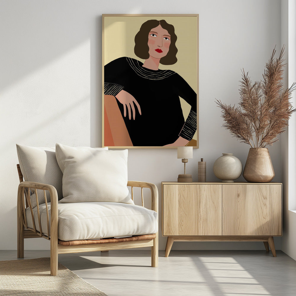 Frau entspannt | Poster