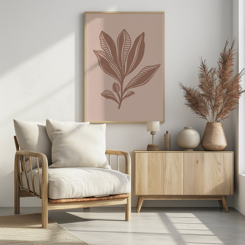 Mocha Foliage | Poster
