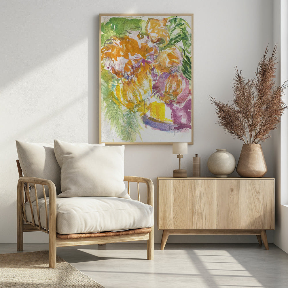 Leidenschaft der Orchideenblüte | Poster