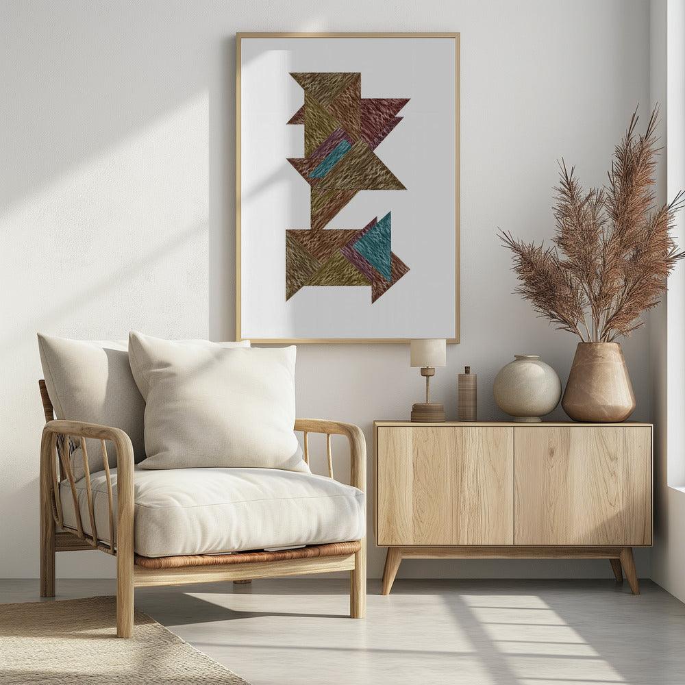 Mokka Textural Abstract 2 | Poster