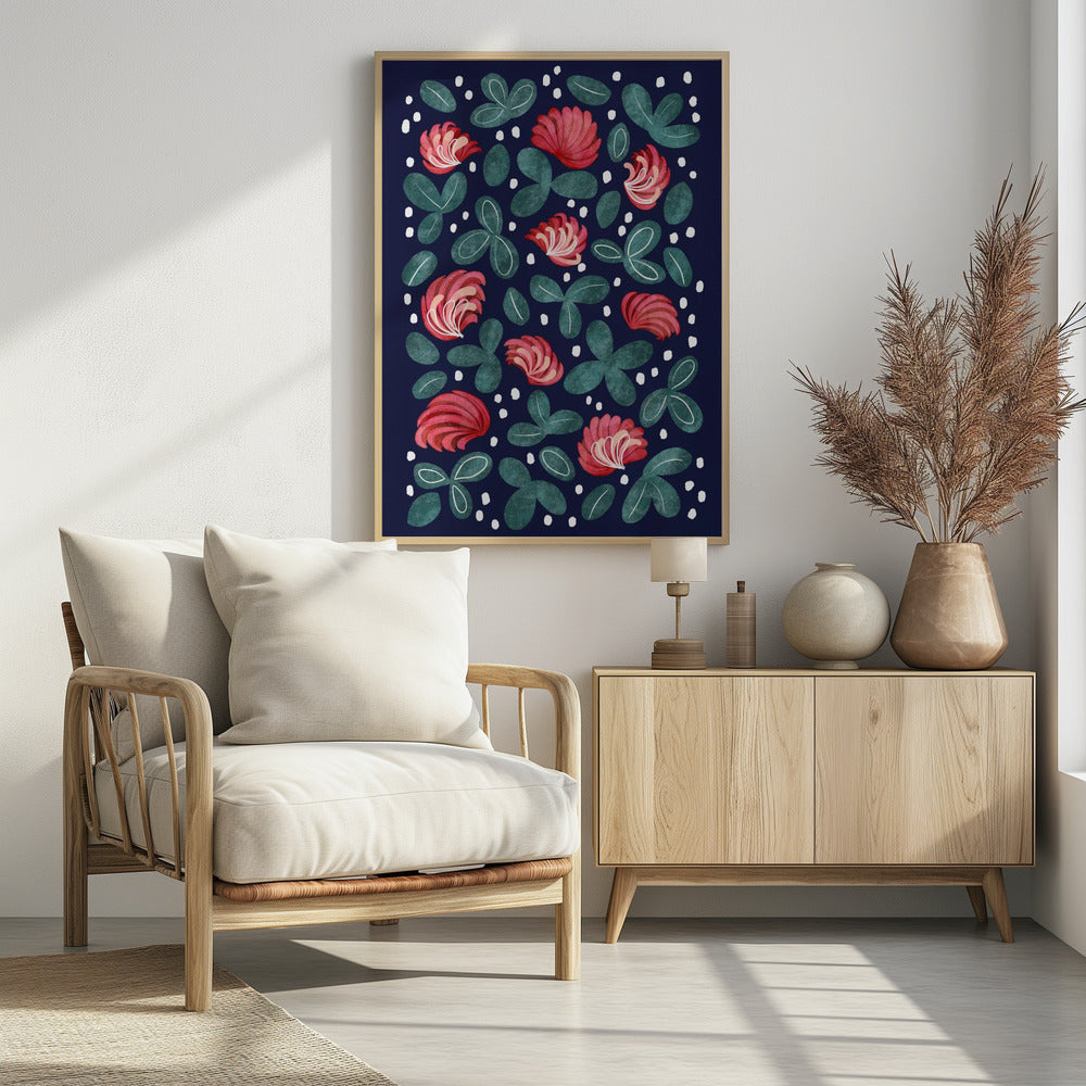 Red flowers III | Poster