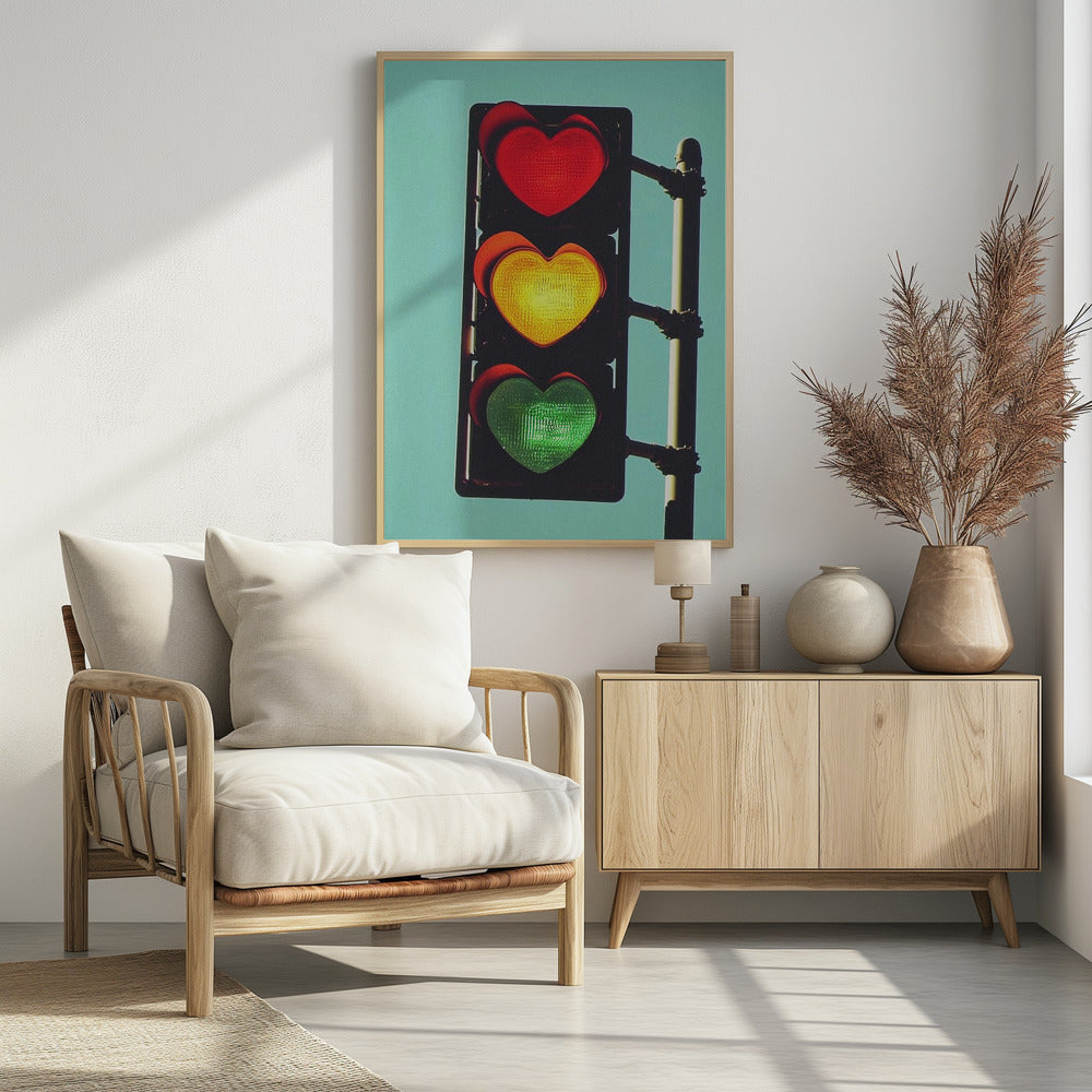Verliebte Ampel | Poster