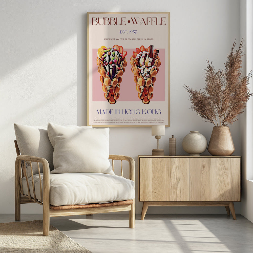 Bubble Waffle Delight | Poster