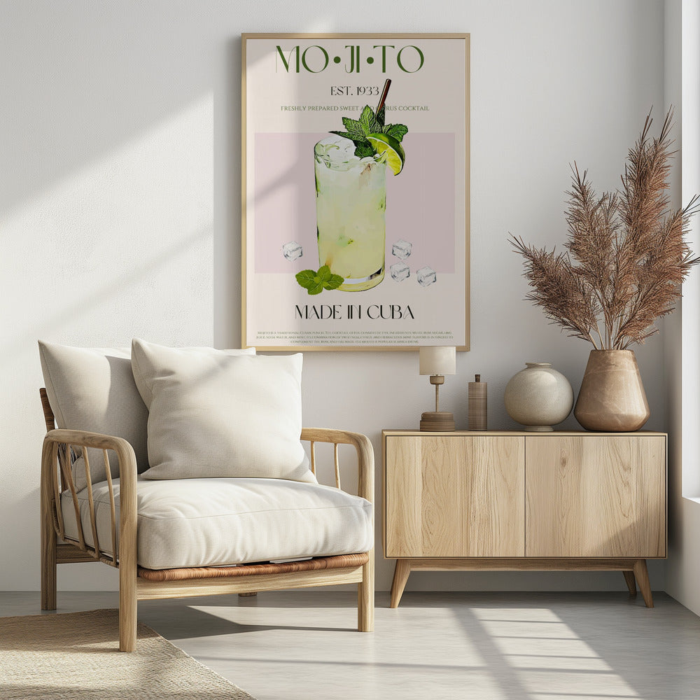 Mojito-Cocktail-Druck | Poster