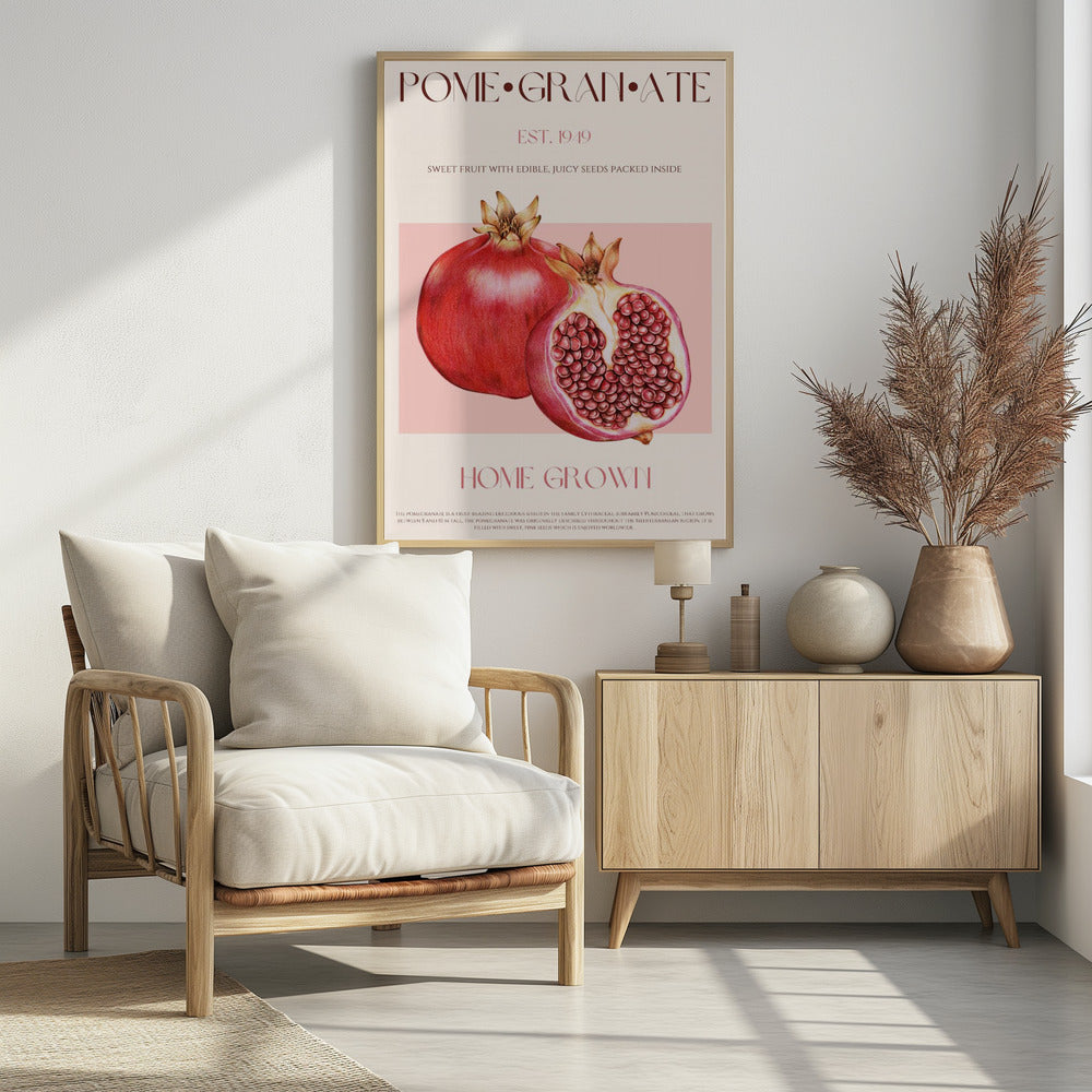 Saftiger Granatapfel | Poster