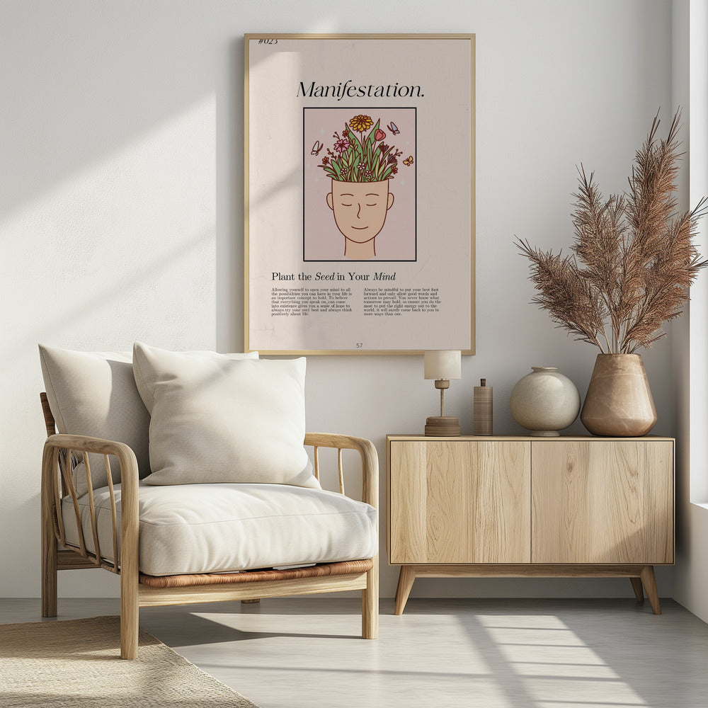 Manifestation with a serene figure | Poster