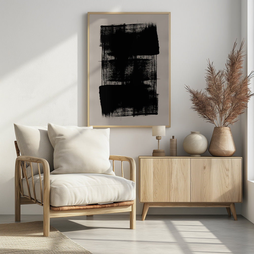 Abstract Brush Strokes 180Y | Poster