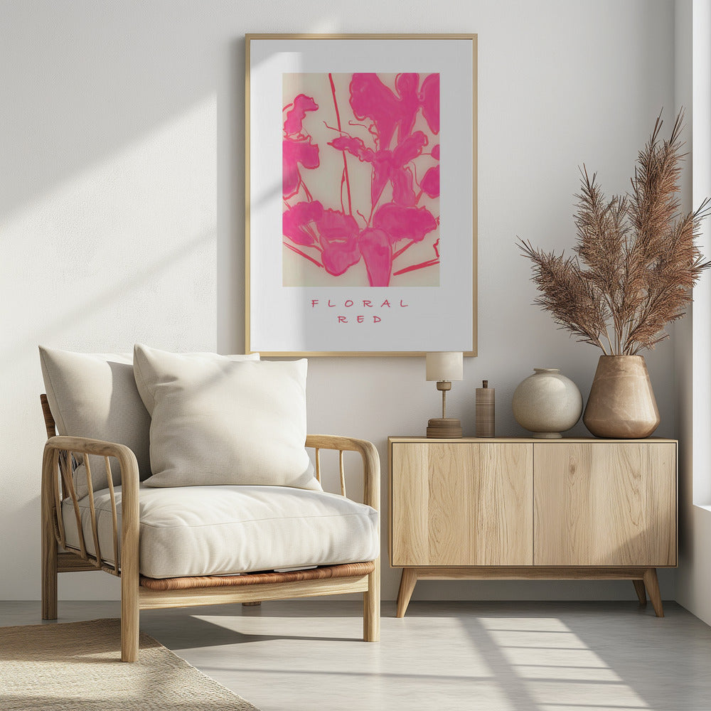Floral Red | Poster