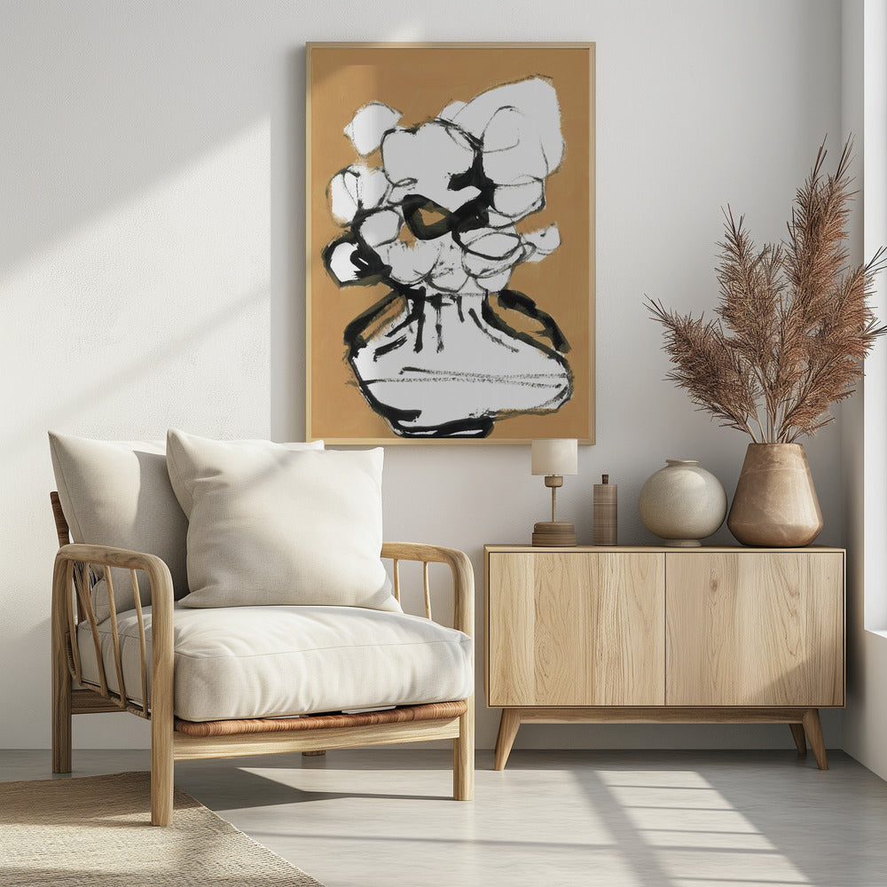 Die Linie des Überflusses: Obst-Blumen-Schale 6 | Poster