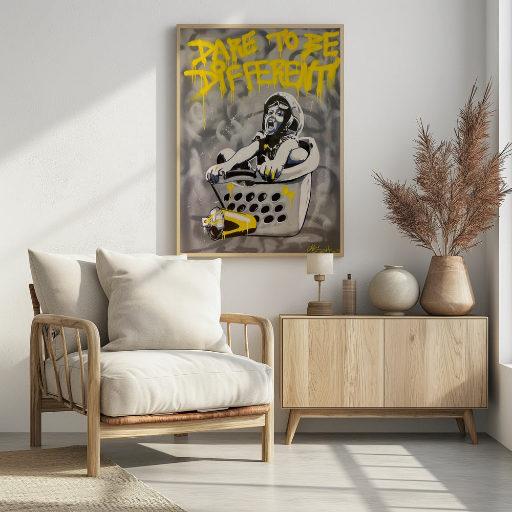 Child In A Laundry Basket | Poster