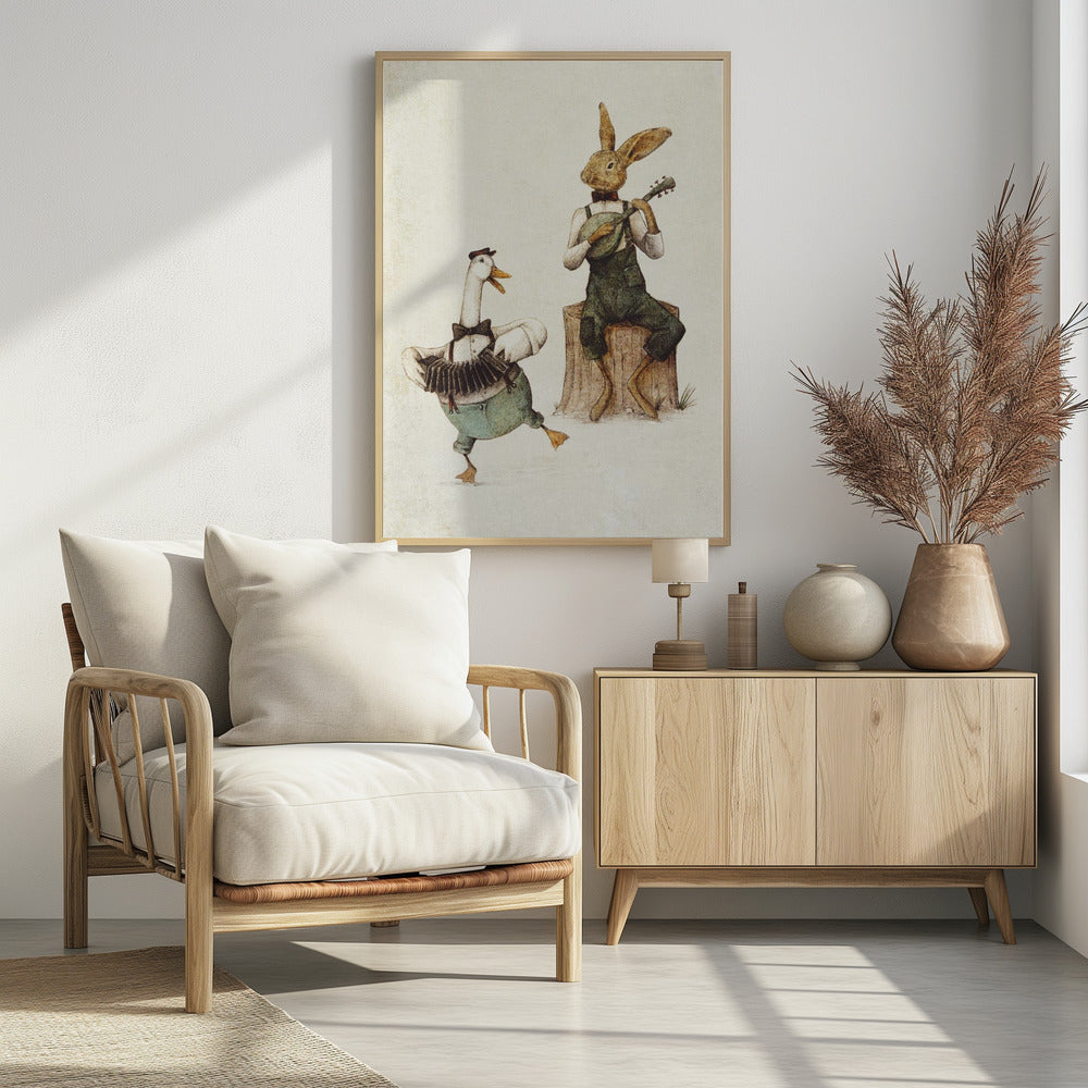 Gefiederte und pelzige Harmonie | Poster