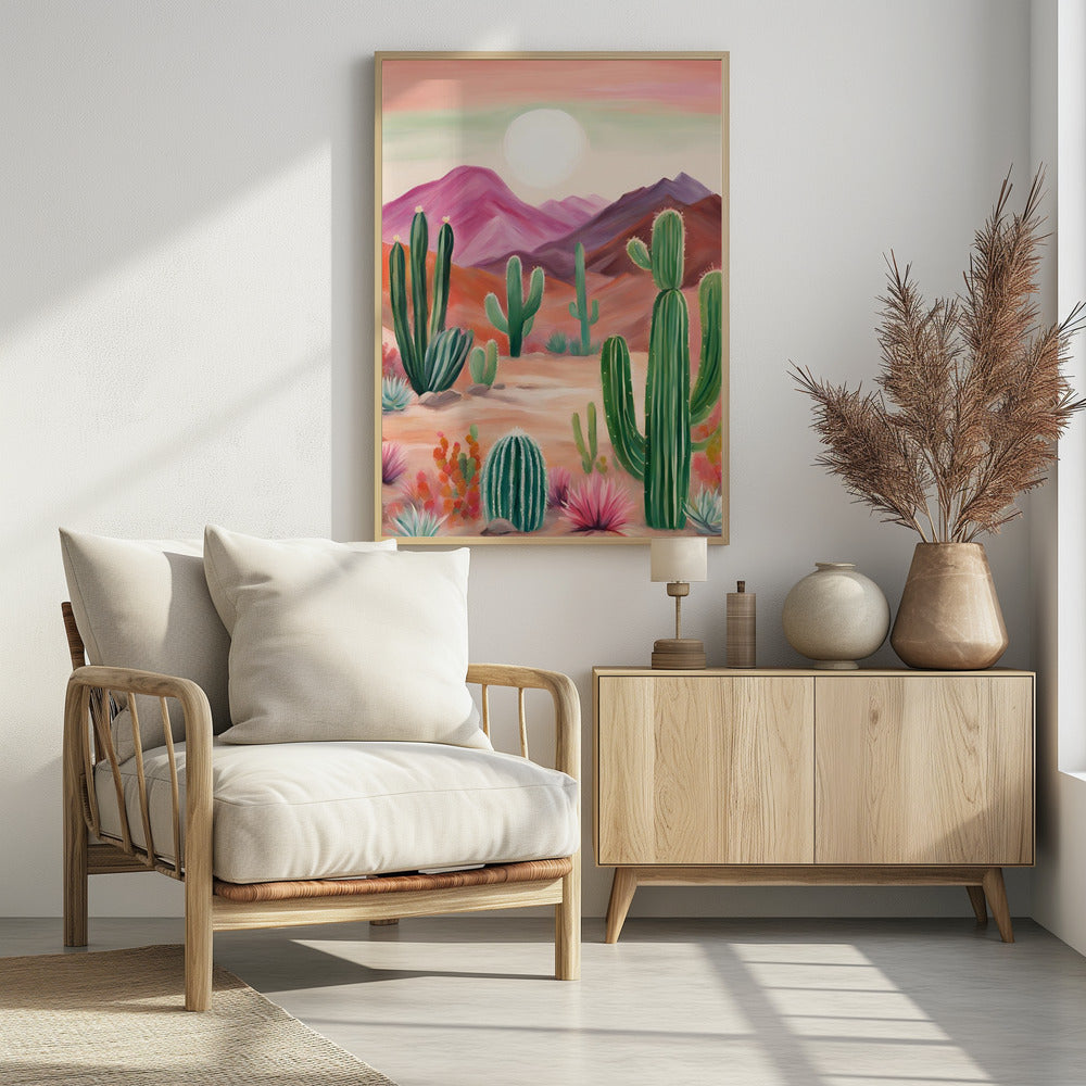 A Vibrant Desert Landscape | Poster