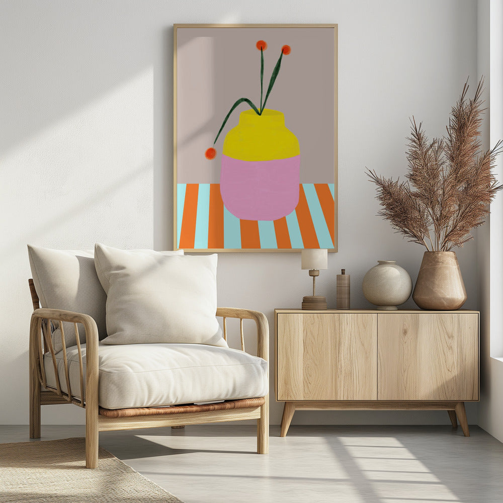 Bold Vase Blooms | Poster