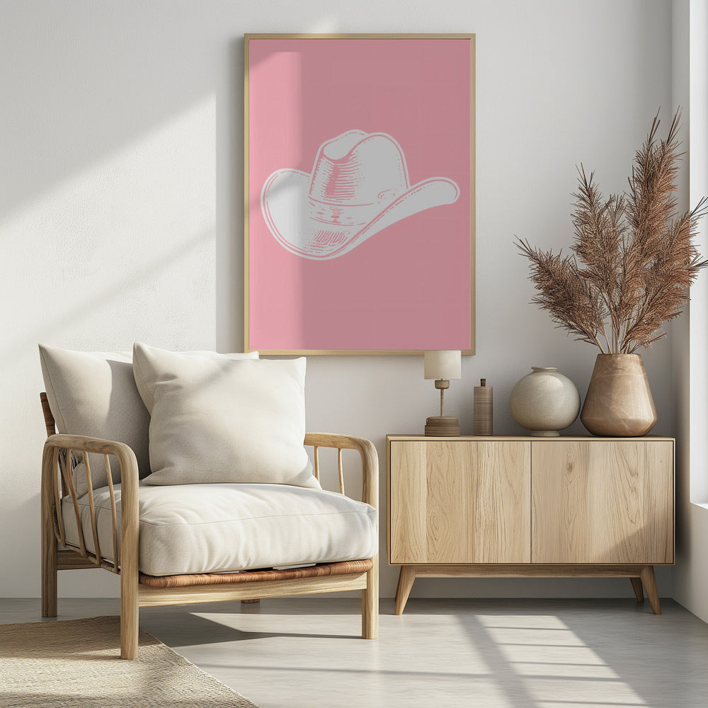 Rosa Cowboyhut | Poster