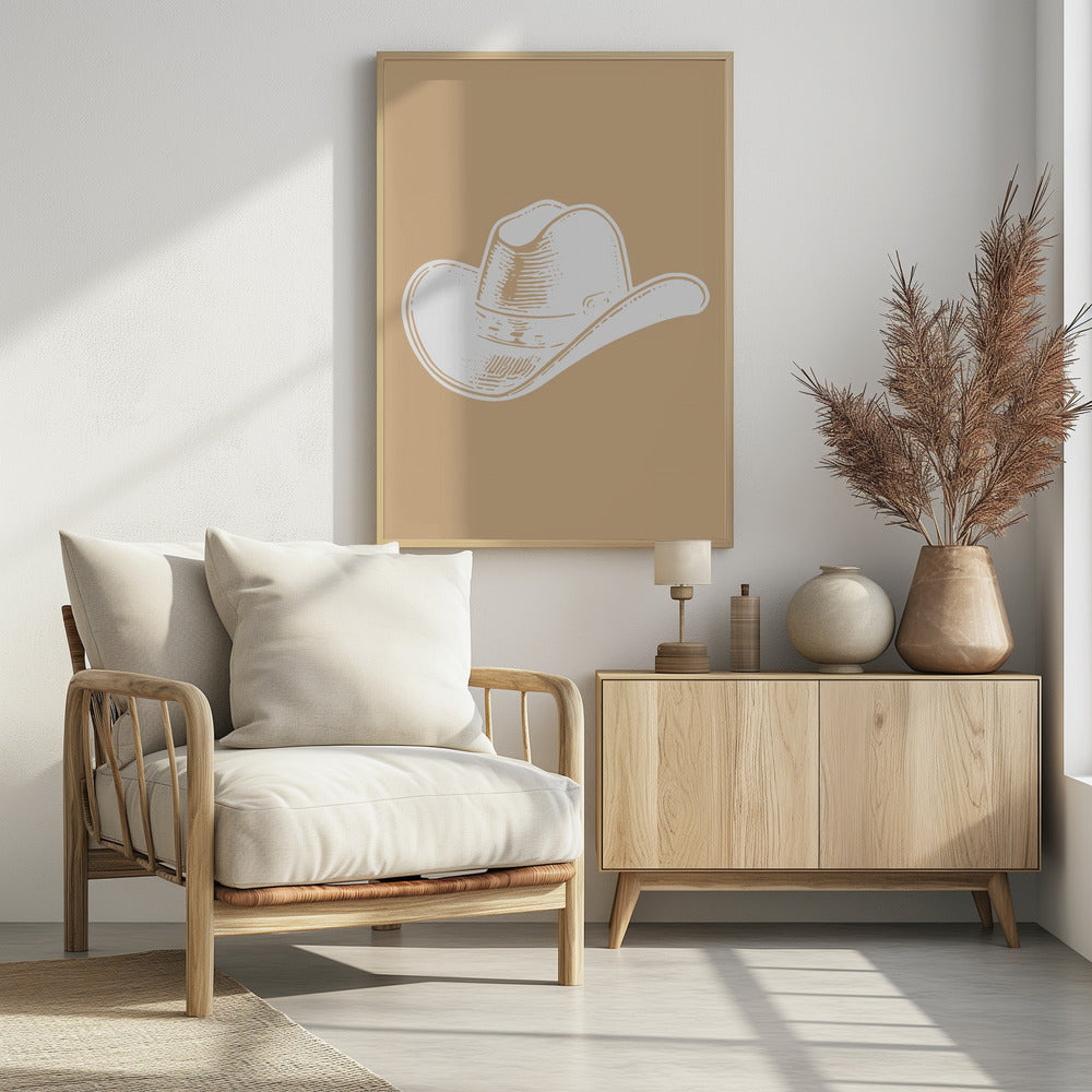 Neutral Cowboy Hat | Poster