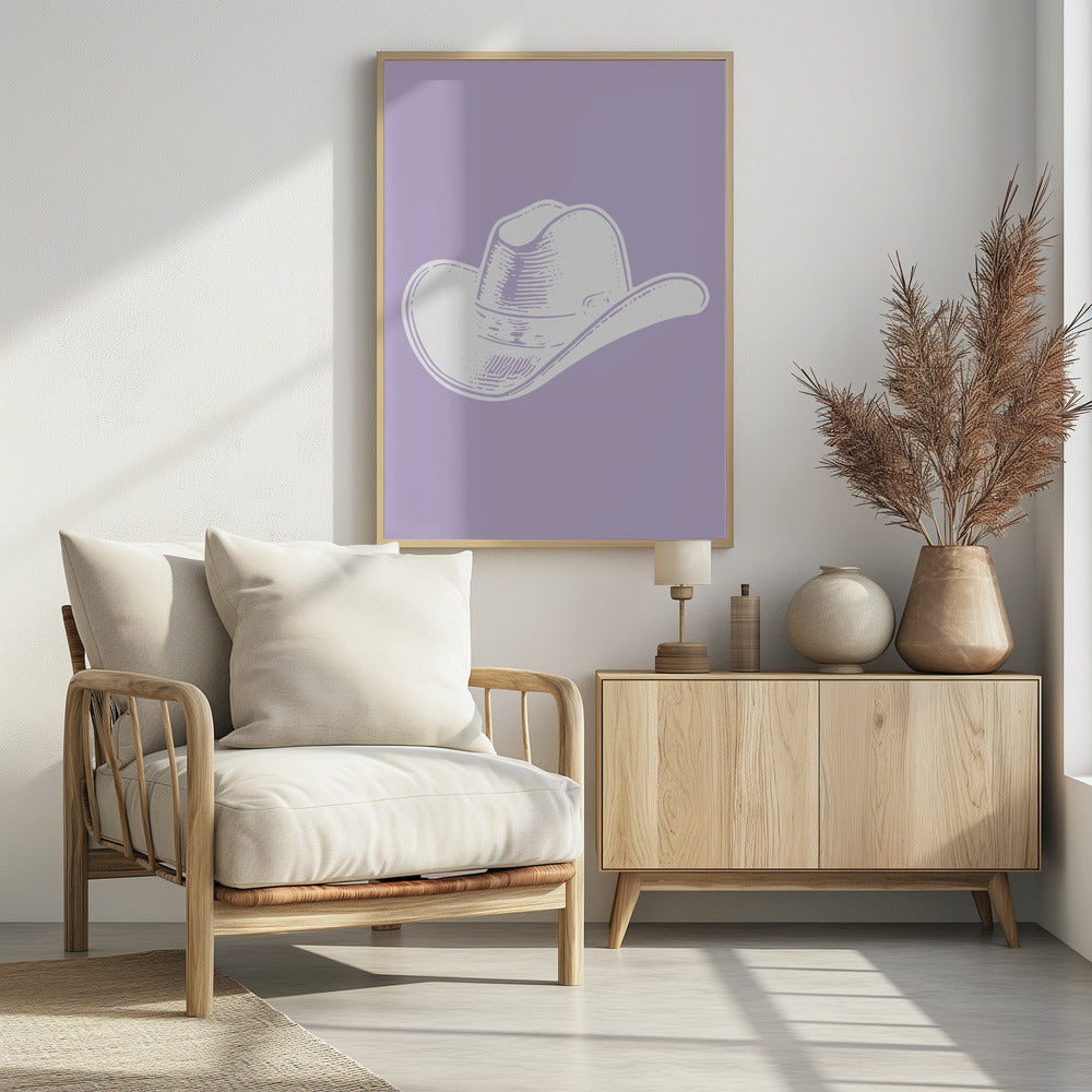 Purple Cowboy Hat | Poster