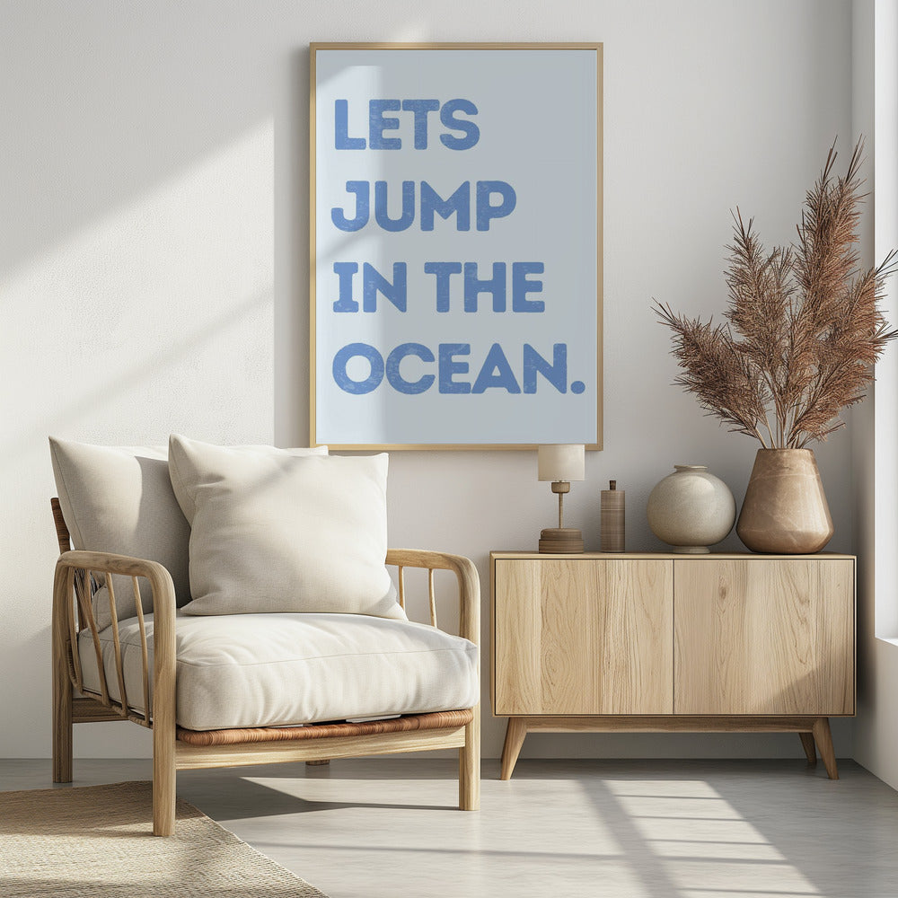 Lass uns in den Ozean springen | Poster