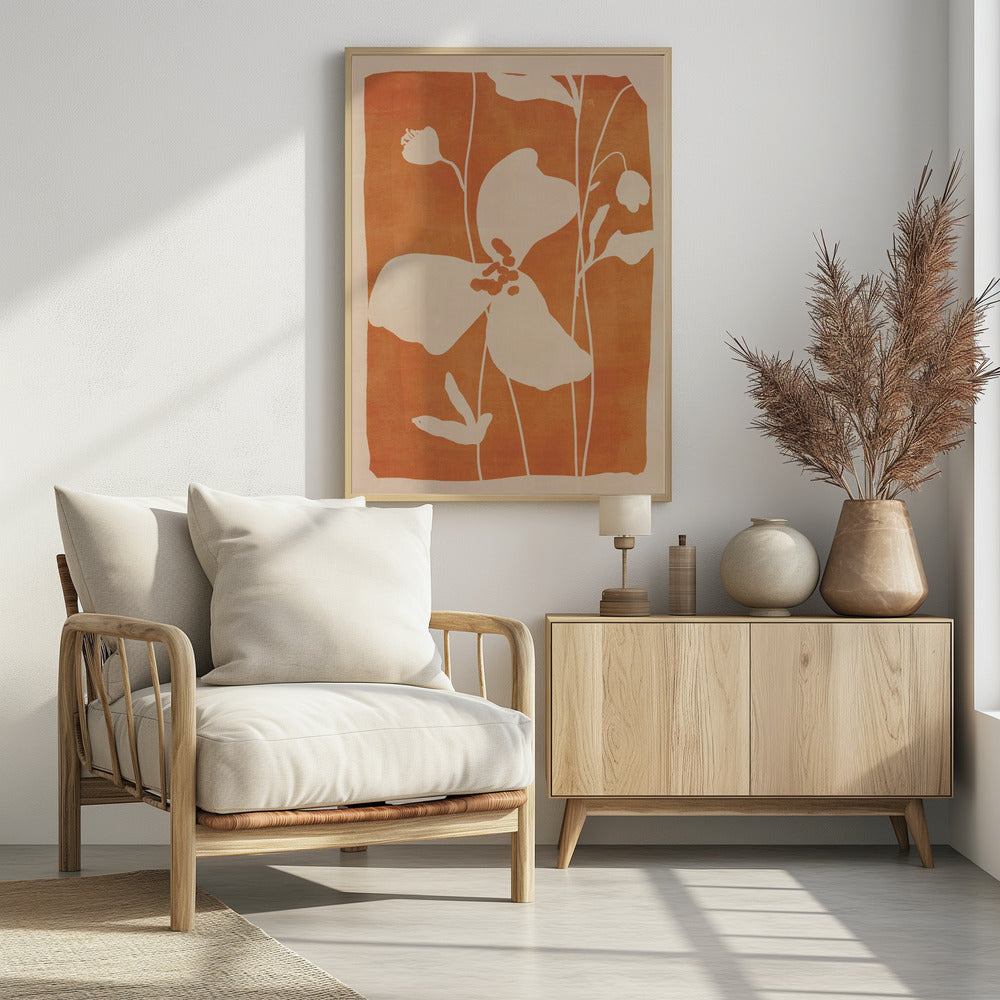 Abstrakte Minimalblumen | Poster