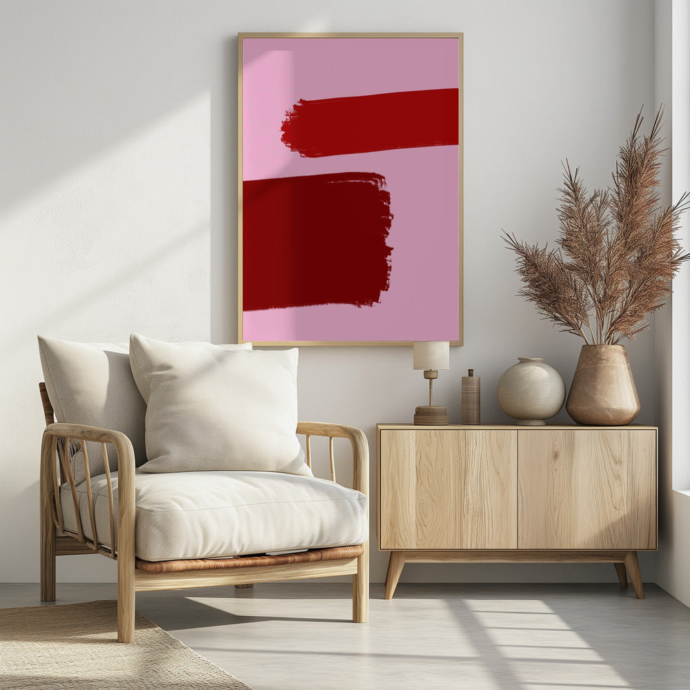 Crimson Strokes | Poster