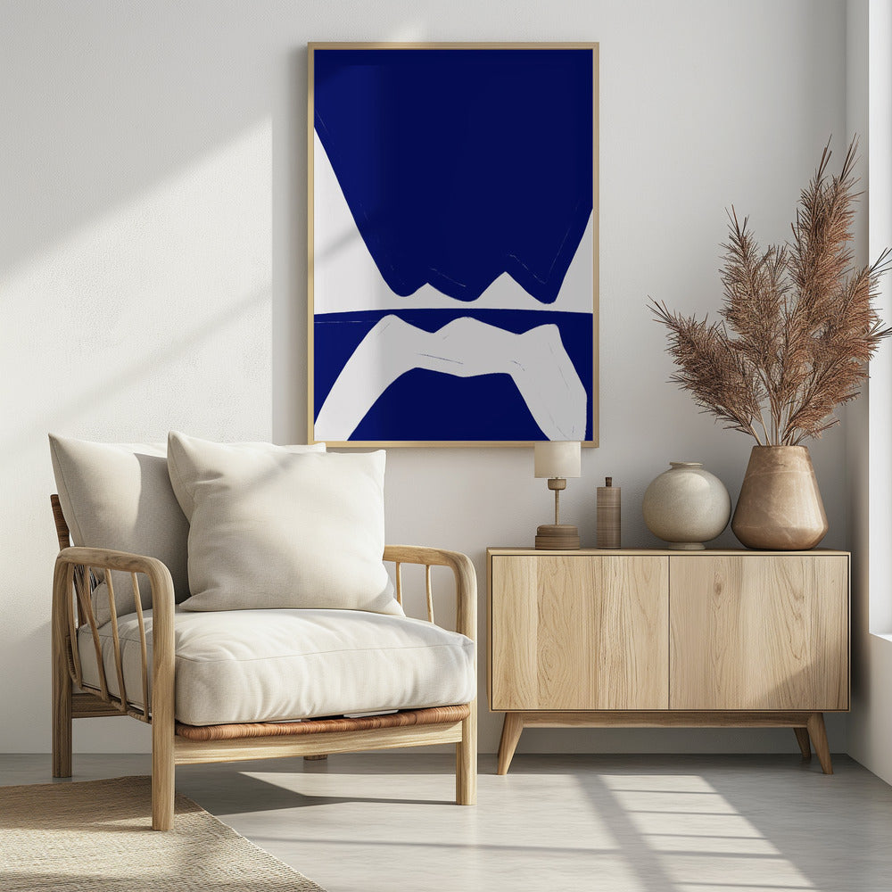 Blaue Wellen Harmonie | Poster