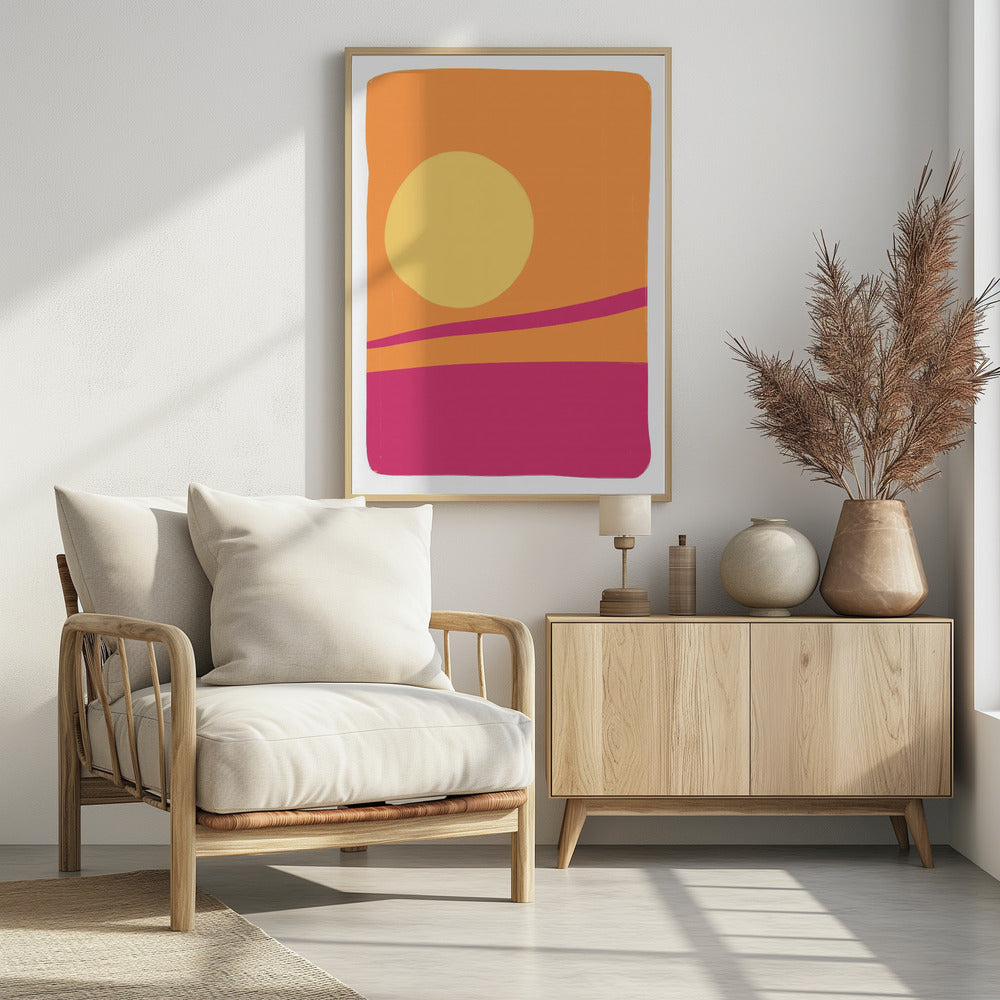 Lebendiges Sonnenuntergangsglühen | Poster