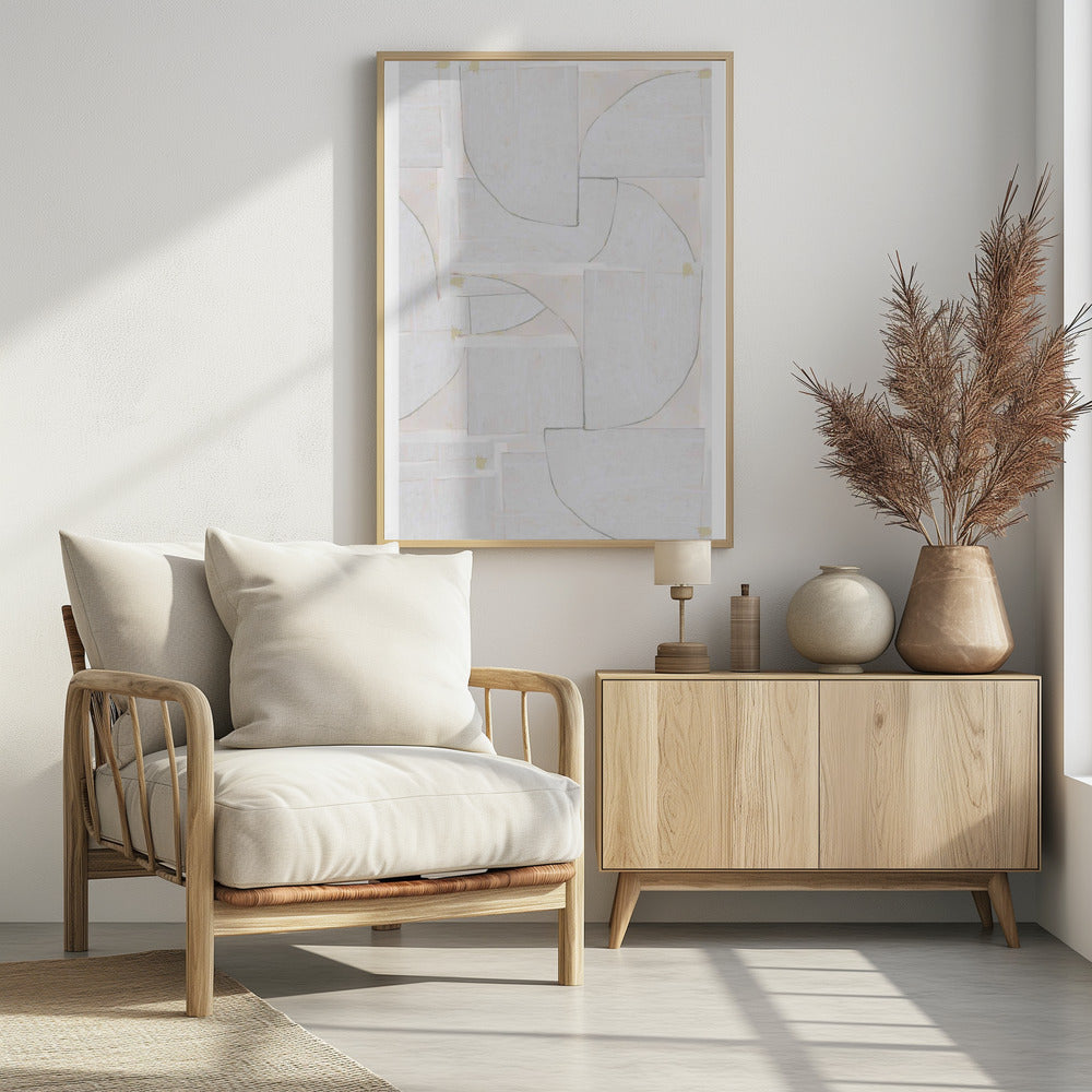 White Shapes | Poster