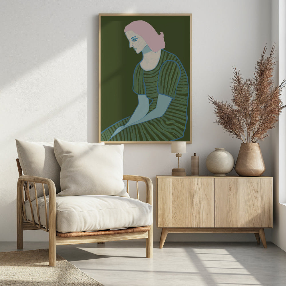 Sitzende Dame | Poster