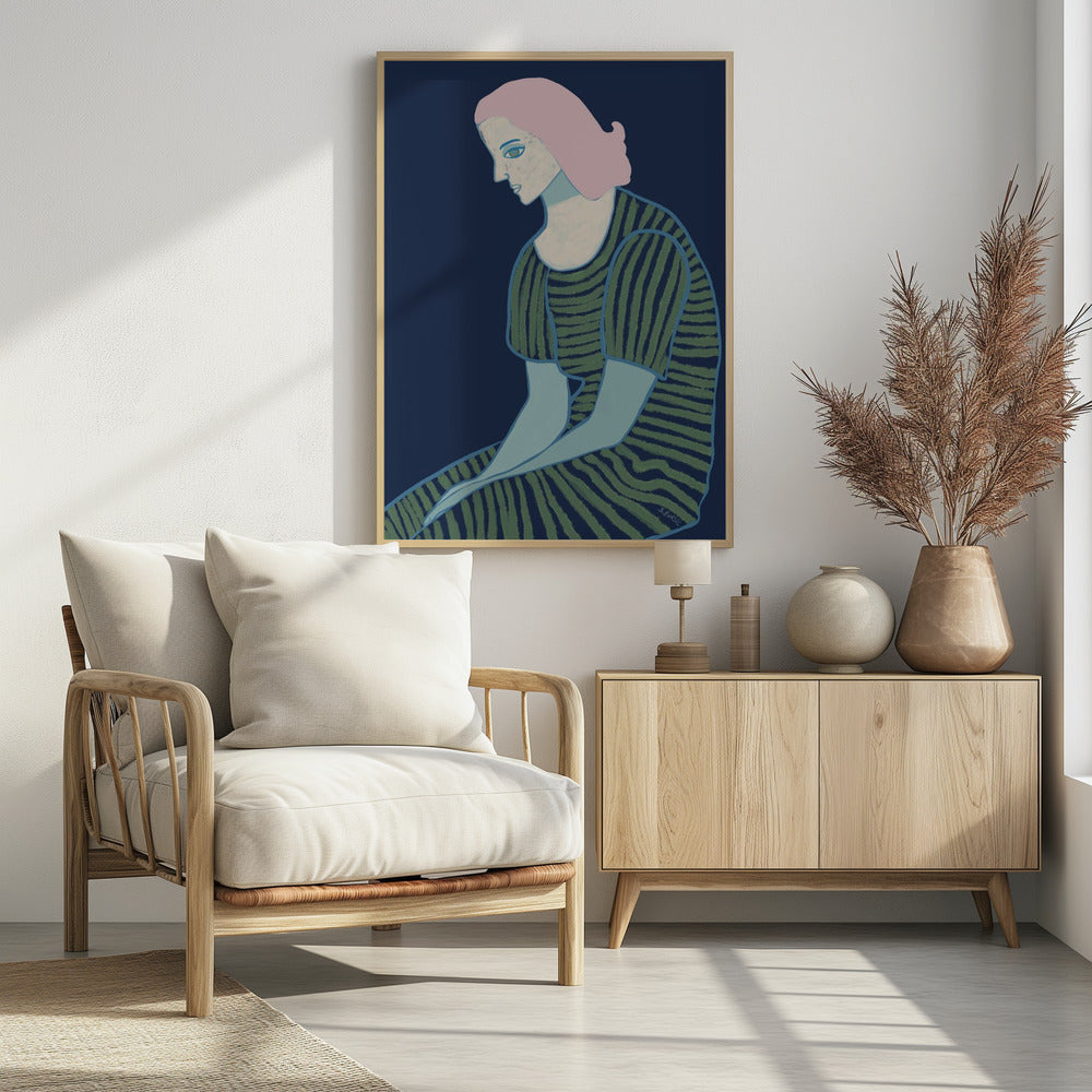 Sitzende Dame | Poster