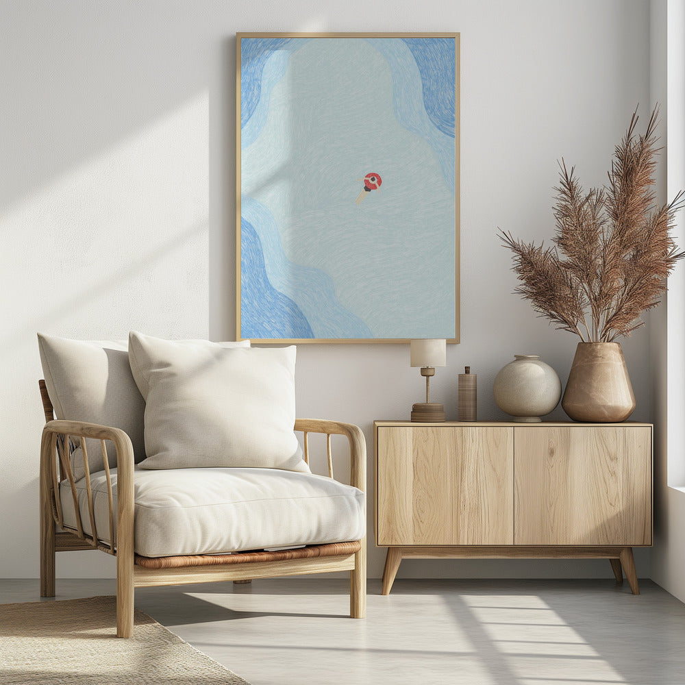 Serene Pool Drift | Poster
