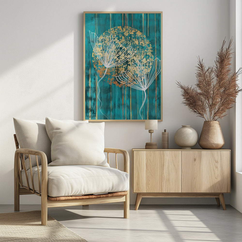 Abstrakter botanischer Kunstdruck | Poster