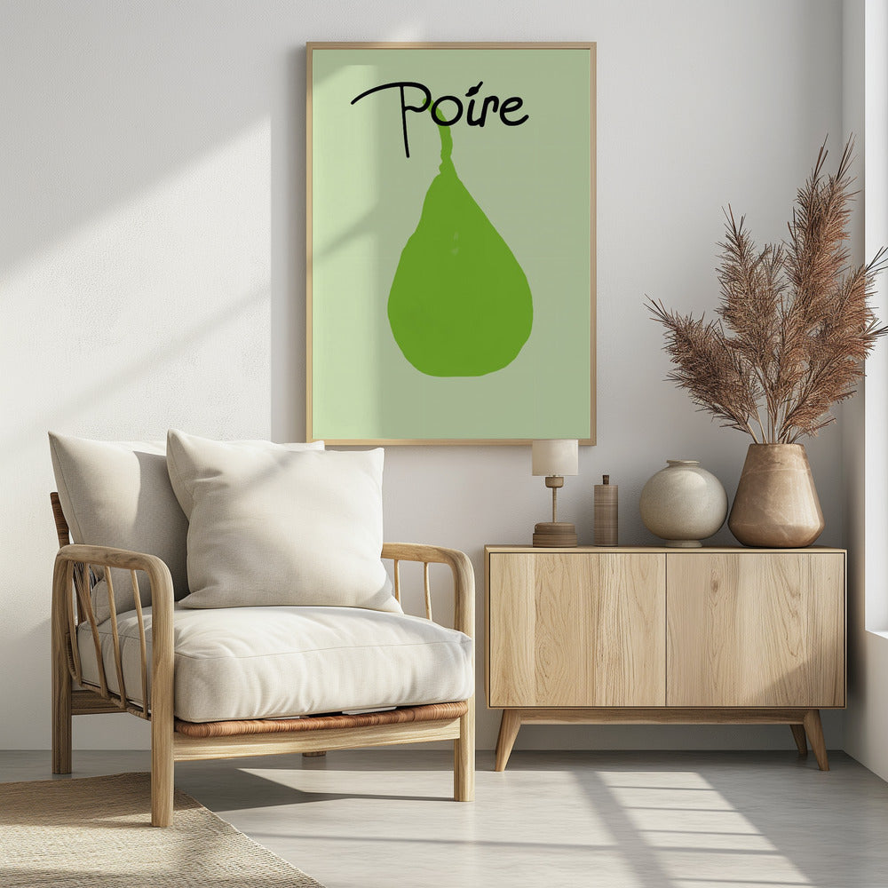Grüne Birnenfreude | Poster