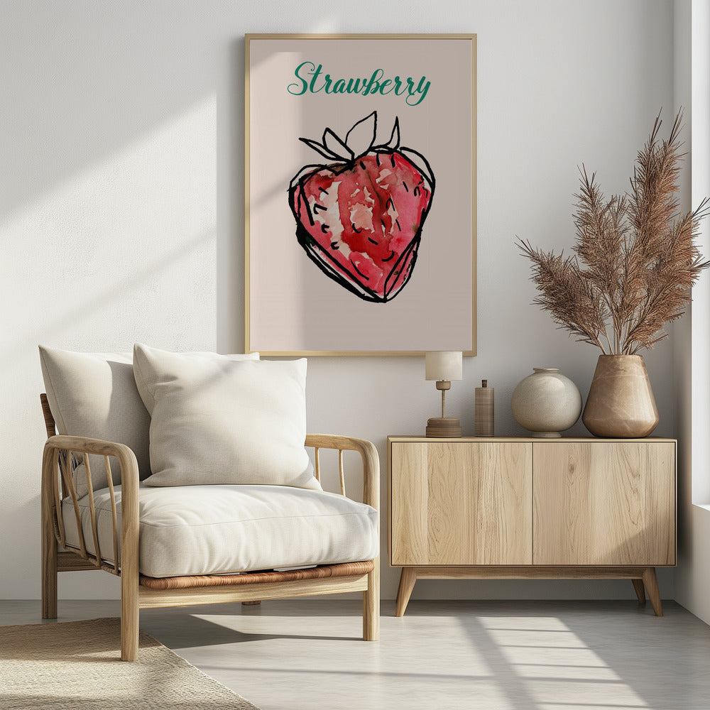 Erdbeer-Charme | Poster