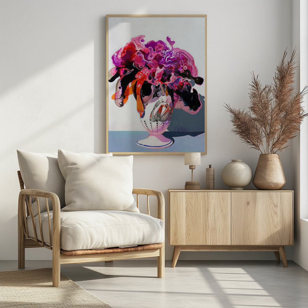 Blumenstrauß in einer Vase | Poster