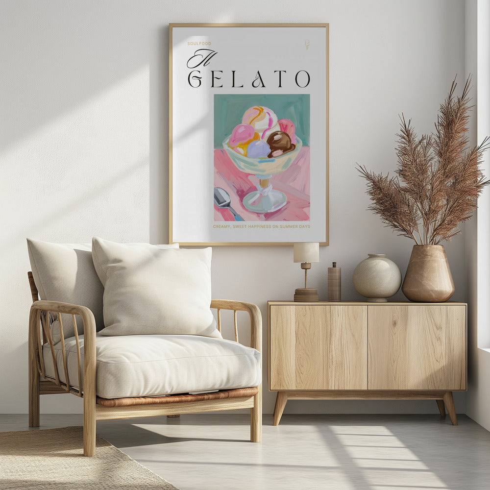 Gelato-Eiscreme-Vergnügen | Poster