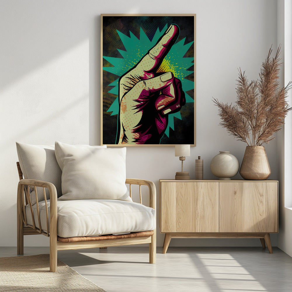 Lebhafte Handgesten | Poster