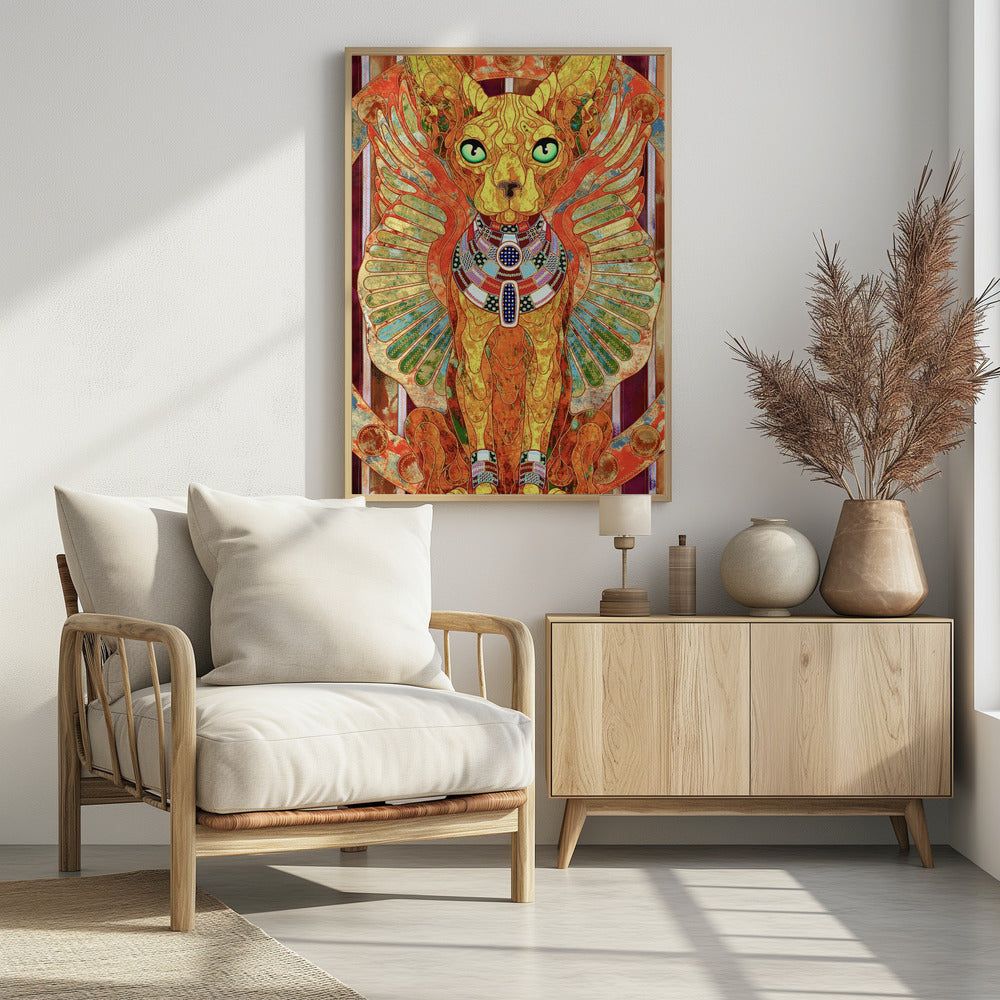 Stilisierte Sphinxkatze | Poster