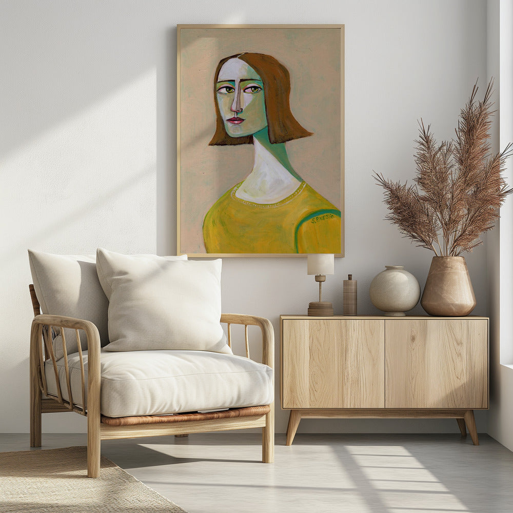 Brunette Lady with the Look | Poster
